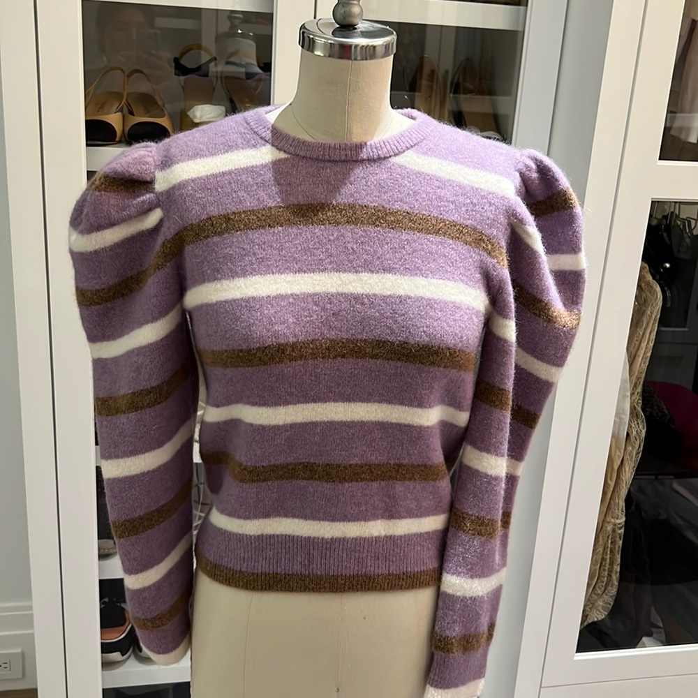 Derek Lam Purple Stripe Sweater